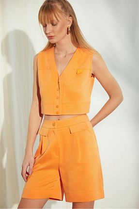شلوارک و برمودا نارنجی زنانه اسلیم فیت Naar - کد 823968462