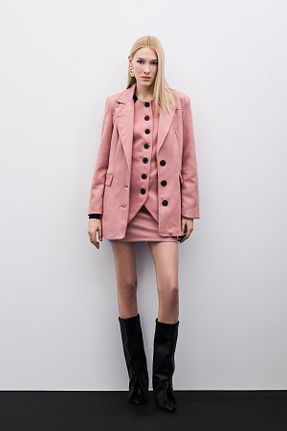 کت صورتی زنانه رگولار Sateen - کد 893790989