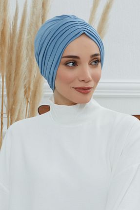 کلاه شنای حجاب آبی زنانه Aisha