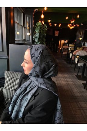 ست شال گردن و کلاه پشمی طوسی زنانه پنبه ای white stars - کد 896873524