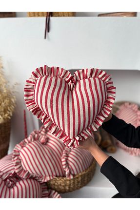 کوسن و روکش کوسن قرمز کتان Kaihome - کد 896884300