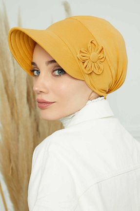 کلاه شنای حجاب زرد زنانه Aisha