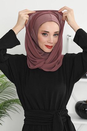 شال صورتی زنانه شیفون Aisha