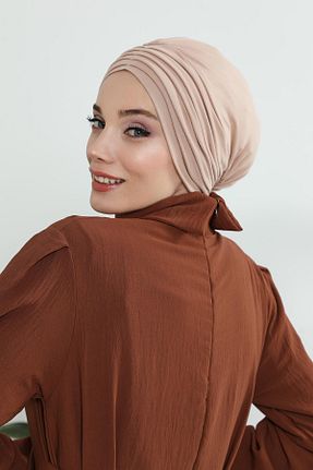 کلاه شنای حجاب قهوه ای زنانه Aisha