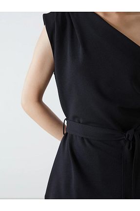 بلوز مشکی زنانه ساده LC Waikiki - کد 896874349