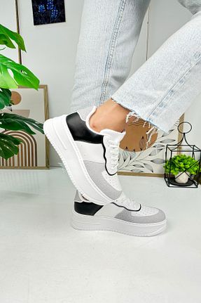 کفش اسنیکر مشکی زنانه بند دار Nstil - کد 788441760