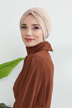 کلاه شنای حجاب قهوه ای زنانه Aisha