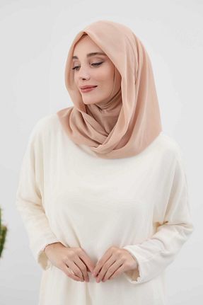 شال قهوه ای زنانه شیفون Aisha