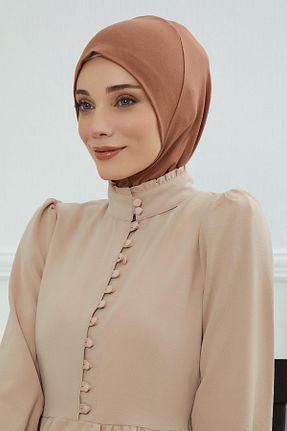 کلاه شنای حجاب قهوه ای زنانه Aisha