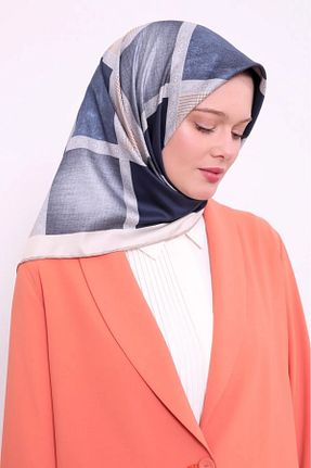 روسری سرمه ای پلی استر Levidor - کد 896879575
