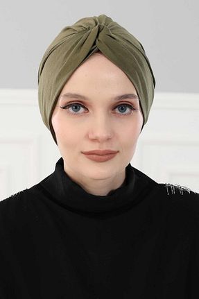 کلاه شنای حجاب خاکی زنانه Aisha