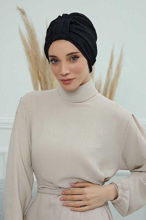 کلاه شنای حجاب مشکی زنانه Aisha