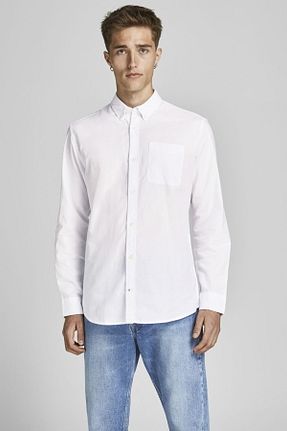 پیراهن سفید مردانه رگولار Jack & Jones - کد 219410905