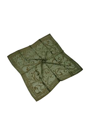 روسری سبز کرپ mim eşarp - کد 896885518