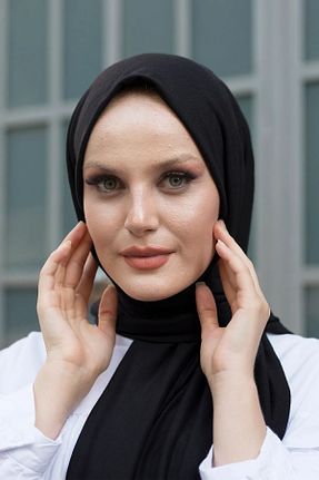 شال مشکی زنانه پنبه ای Hürremist - کد 896890236