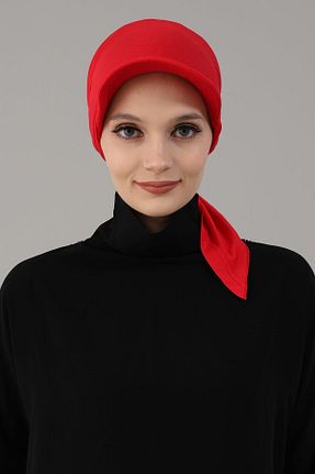 کلاه شنای حجاب قرمز زنانه Aisha