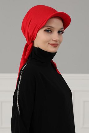 کلاه شنای حجاب قرمز زنانه Aisha