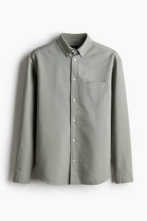 پیراهن سبز مردانه رگولار H&M - کد 917448869