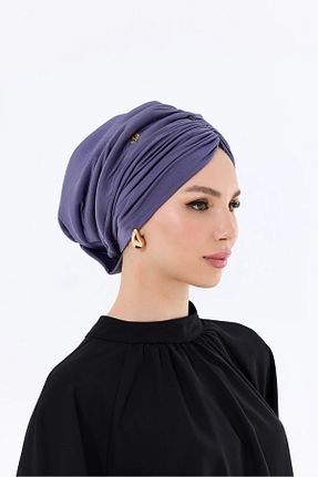 کلاه شنای حجاب بنفش زنانه ladrans - کد 896898670