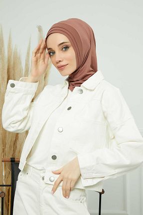 کلاه شنای حجاب قهوه ای زنانه Aisha