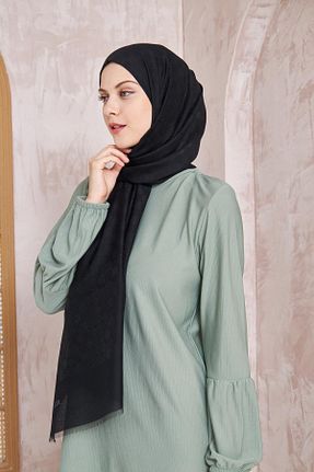 شال مشکی زنانه پنبه ای Aker - کد 87057009
