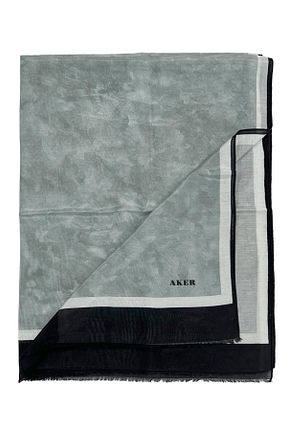 شال طوسی زنانه پنبه پلی استر Aker - کد 753815686