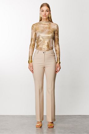 شلوار بژ زنانه پارچه Moda İlgi - کد 843483425