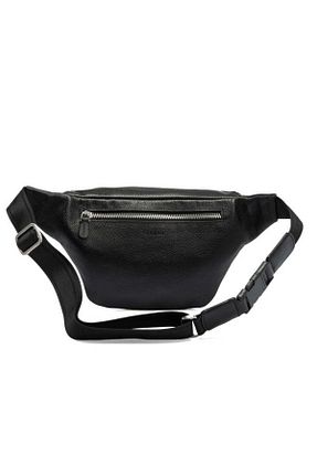 کیف کمری مشکی زنانه چرم خالص Tergan - کد 893104999