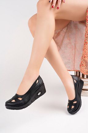 کفش پاشنه بلند پر مشکی زنانه پاشنه متوسط (5-9 سانتی متر) epaavm - کد 896912218