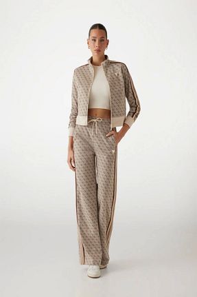 سوئیشرت بژ زنانه طرح دار Guess - کد 890841478