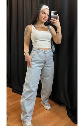 شلوار جین آبی زنانه پاچه لوله تفنگی Butik - کد 896928136