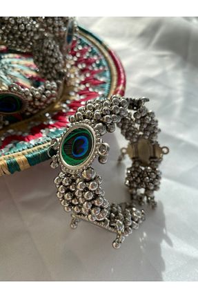 دستبند جواهر طوسی زنانه منجق Home - کد 896917601