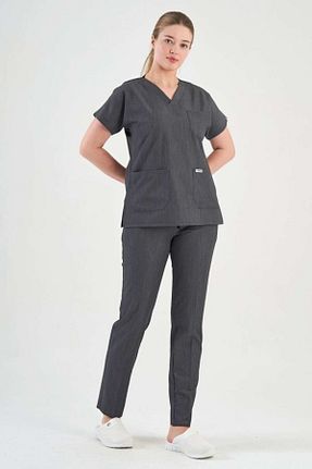 ست بالاتنه و پائین تنه طوسی زنانه بافتنی Owlet Medikal - کد 896928323