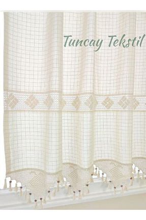 پرده زمینه بژ قابل شستشو TUNCAY TEKSTİL - کد 335164867
