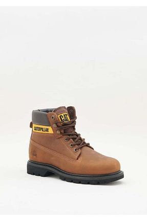 بوت / نیم بوت قهوه ای مردانه چرم خالص Caterpillar - کد 896929529