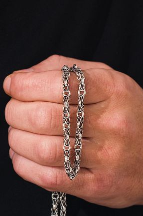 گردنبند نقره مردانه 925 عیار Tmt Silver - کد 896927570