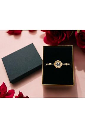 دستبند جواهر طلائی زنانه زیرکن İthal - کد 896950670