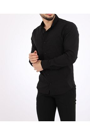 پیراهن مشکی مردانه اسلیم فیت ATİLLA ÖZER - کد 896981238