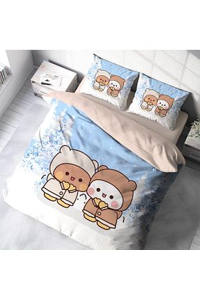 روتختی دونفره آبی پنبه - ساتن Home - کد 896942236
