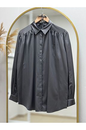 پیراهن حجاب طوسی زنانه اورسایز Ebrar Store - کد 896990382