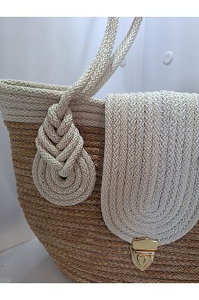 کیف دوشی رنگی زنانه حصیر efliss handmade - کد 896713077