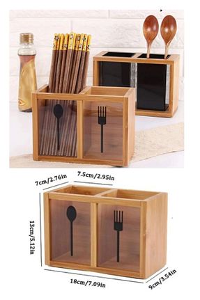جای قاشق قهوه ای چوب Hilamingo Home - کد 897021783