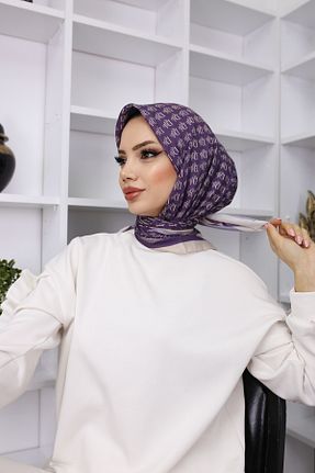 روسری بنفش پنبه ای HAR-UM Ticaret - کد 897005272