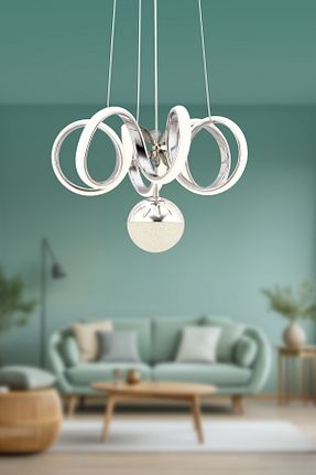 لوستر طوسی آلومینیوم Dekorluna - کد 894719419