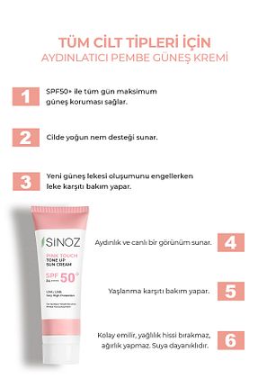 کرم ضد آفتاب صورت SPF 50 + Sinoz - کد 815826604