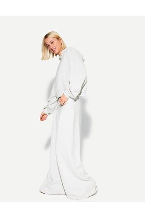 شلوار طوسی زنانه پلی استر Bershka - کد 64879595