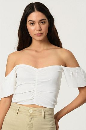 بلوز سفید زنانه ساده Dewberry - کد 135481283