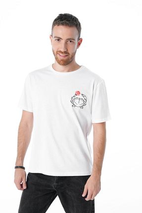 تیشرت سفید مردانه رگولار The Belli