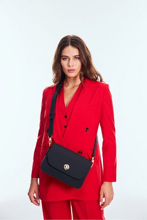 کیف پستچی مشکی زنانه چرم مصنوعی U.S. Polo Assn. - کد 898082349