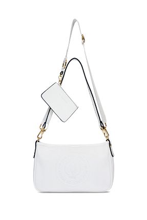 کیف دوشی سفید زنانه چرم مصنوعی U.S. Polo Assn. - کد 894902133